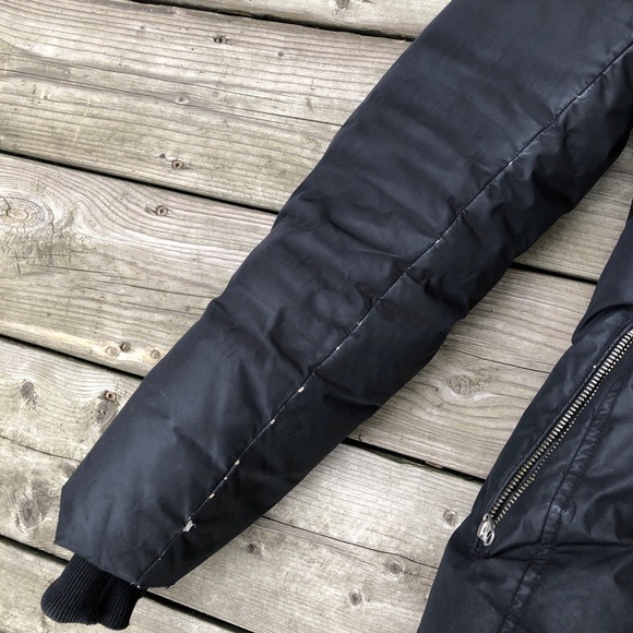 Mackage Jacket Black Fitted Down Fur Hooded Coat Medium - Picture 12 of 16